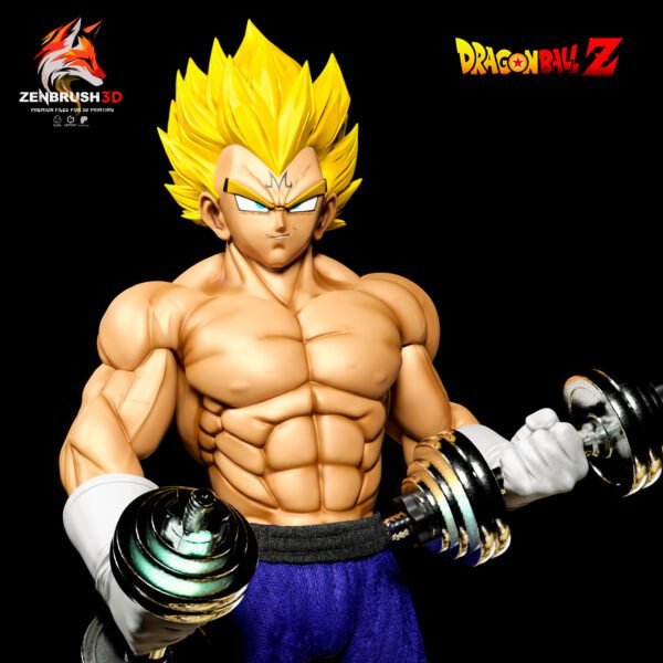 Vegeta Majin Training- Dragon Ball STL 3D PRINTING - Imagen 2